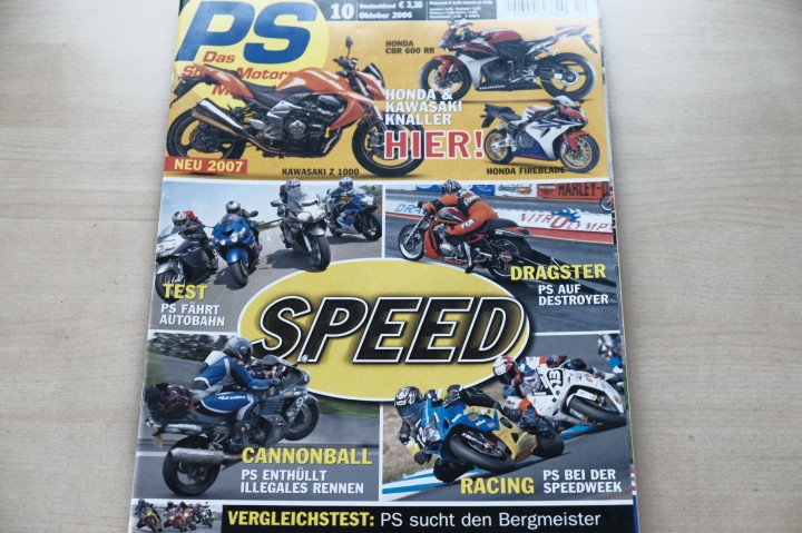 Deckblatt PS Sport Motorrad (10/2006)